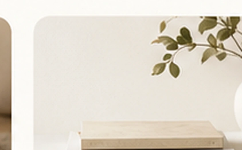 Quiet editorial scene with books and a plant
